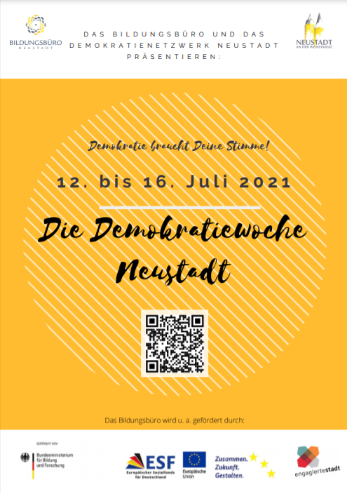Programm Demokratiewoche Neustadt a.d. Weinstraße 2021